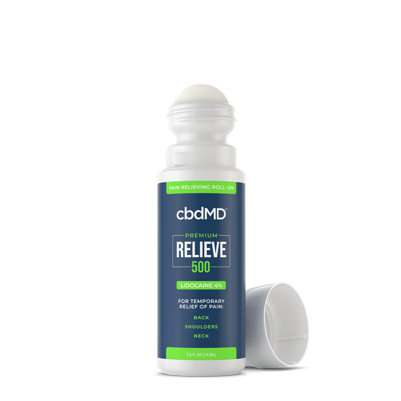 cbdMD CBD Topical Lidocaine 2.5oz Roll On – 500MG